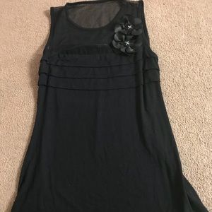 NWT Forever 21 Y2K Sheer Accent Black Tank
